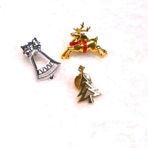 Vintage Avon Christmas / Holiday Themed Tac Pins